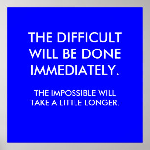 THE DIFFICULT POSTER