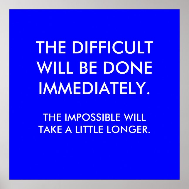 THE DIFFICULT POSTER (Front)