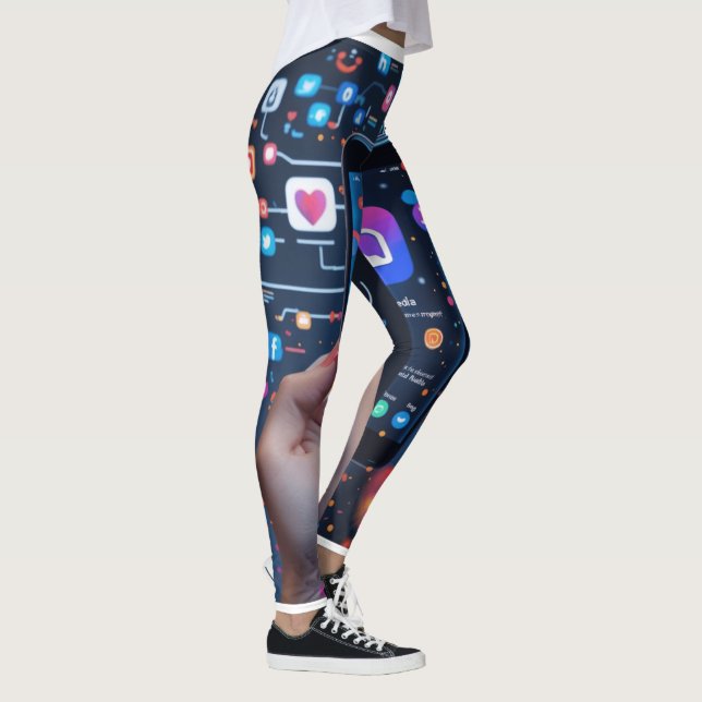 The Digital Web: A Visual Representation of Social Leggings (Right)