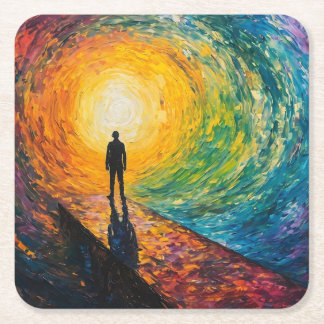 The Dimension's Edge Square Paper Coaster