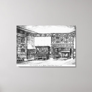 The Dining Room at the Poplars Canvas Print