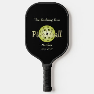 The Dinking Duo Couple Pickleball Ball Pickleball Paddle