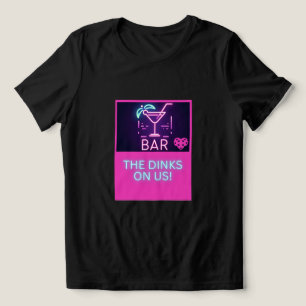 The Dinks On Us Martini Glass Tri-Blend Shirt