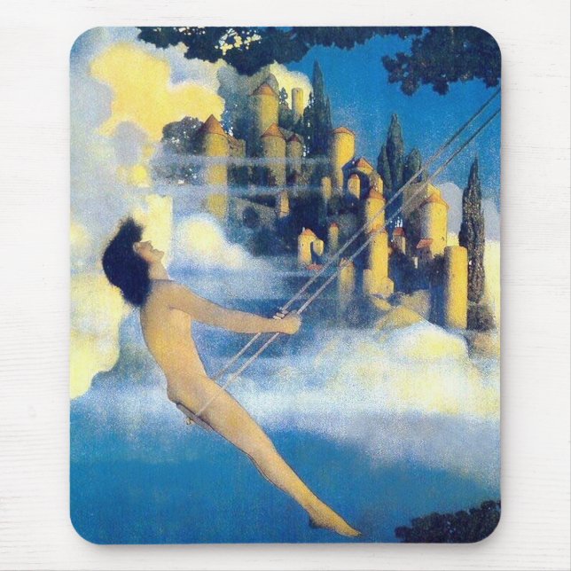 The Dinky Bird, Maxfield Parrish Mouse Mat (Front)