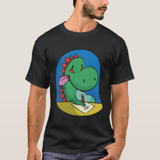 the dino Book Dinosaur Bookworm PaleontologistWrit T-Shirt