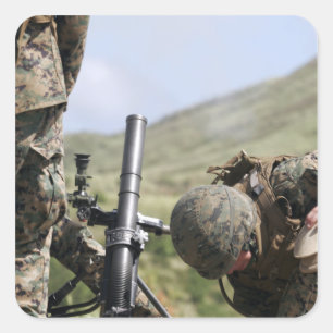 The direct-lay method of firing mortars square sticker