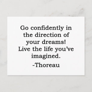 The Direction of Your Dreams Quote Postcard