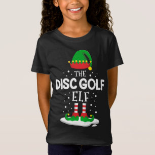 The Disc Golf Elf Christmas Family Matching Costum T-Shirt