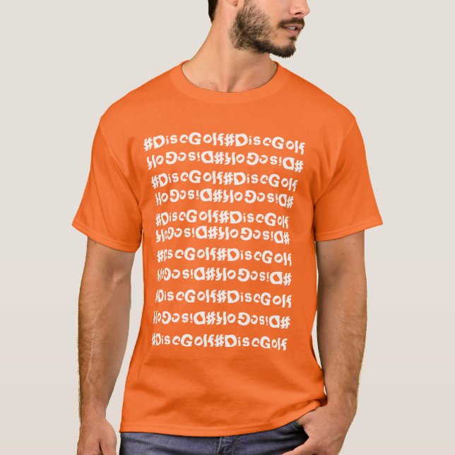 The #DiscGolf Tie Dyed shirt (Front)