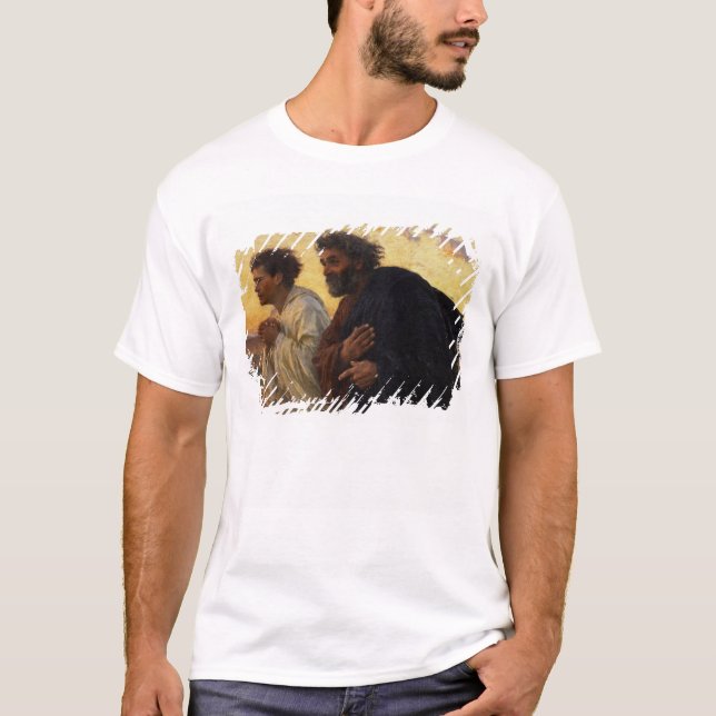 The Disciples Peter and John Running T-Shirt (Front)