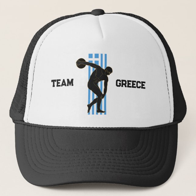The Discobole: Sports Team Greece  Trucker Hat (Front)