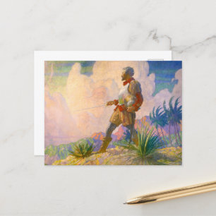 The Discoverer by Newell Convers Wyeth Holiday Postcard
