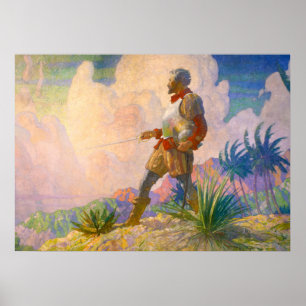 The Discoverer by Newell Convers Wyeth Poster