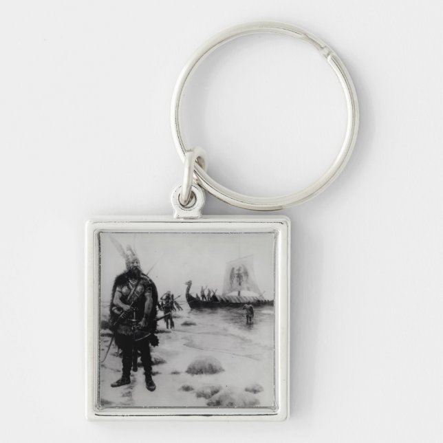 The Discovery of America by Leif Eriksson Key Ring (Front)
