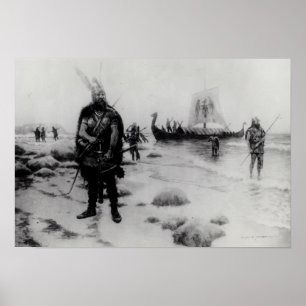 The Discovery of America by Leif Eriksson Poster