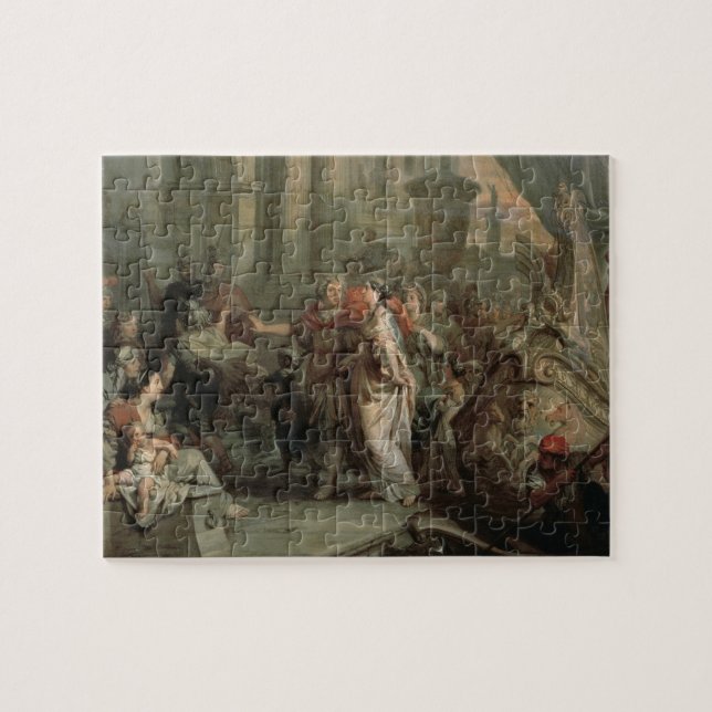 The Disembarkation of Cleopatra at Tarsus (oil on Jigsaw Puzzle (Horizontal)