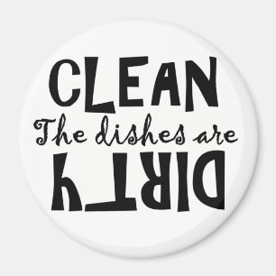 The Dishes Are . . . Clean or Dirty? Magnet