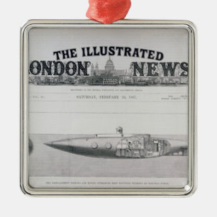 The Displacement Sinking and Rising Submarine Metal Tree Decoration