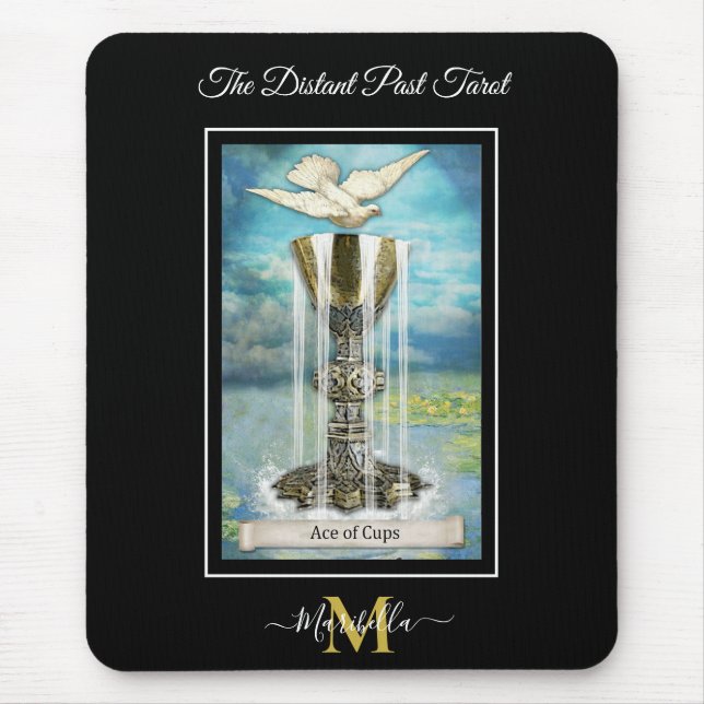 The Distant Past Tarot Deck Ace of Cups Monogram Mouse Mat (Front)