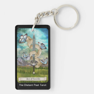 The Distant Past Tarot Deck Ace of Swords Card Key Ring
