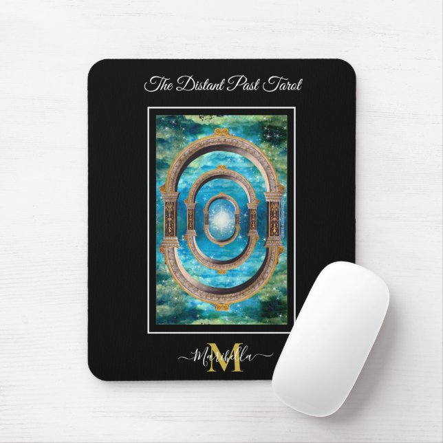 The Distant Past Tarot Deck Card Backs Monogram No Mouse Mat (With Mouse)