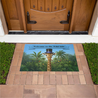 The Distinguished Giraffe's Tropical  Doormat