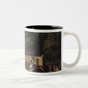 The Distribution of Food and Wine Two-Tone Coffee Mug