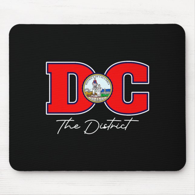 The District Of Washington Dc Vacation Souvenir Us Mouse Mat (Front)