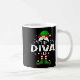 The Diva Elf Christmas Family Pajama Party Coffee Mug