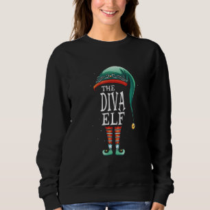 The Diva Elf Costume Matching Kids Girls Boys Men Sweatshirt