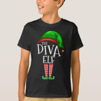The Diva Elf Family Matching Christmas Gift Mum Wi