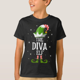 The Diva Elf Family Matching Christmas T-Shirt