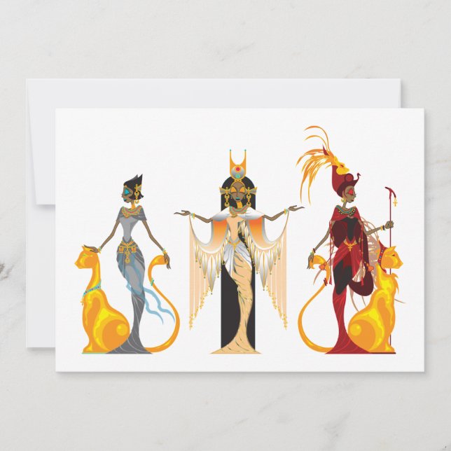 The Divas of Egypt Invitations (Front)