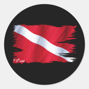 The Dive Flag Collection Classic Round Sticker