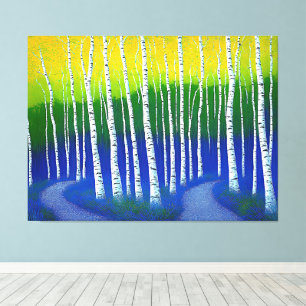 The Diverging Way – A Woodland Landscape Canvas Print