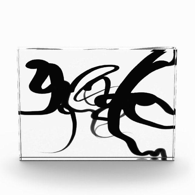 The Divers: Abstract Black & White Photo Block (Front)