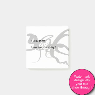 The Divers: Abstract Black & White Post-it Notes