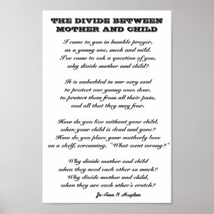 THE DIVIDE BETWEEN MOTHER AND CHILD  POSTER