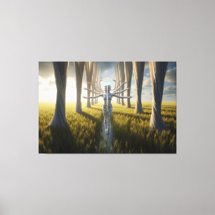 The Divided Soul in the Infinite Harvest Canvas Print