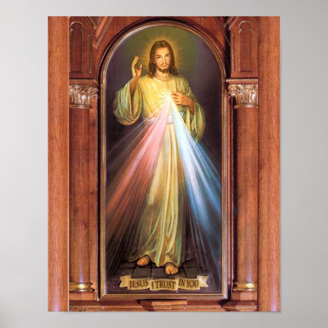 The Divine Mercy Devotional Image. Poster (Front)