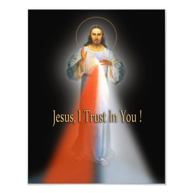 THE DIVINE MERCY IMAGE PHOTO PRINT (Front)
