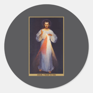 The Divine Mercy Shirt Premium Classic Round Sticker