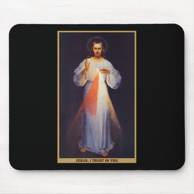 The Divine Mercy Shirt Premium  Mouse Mat (Front)