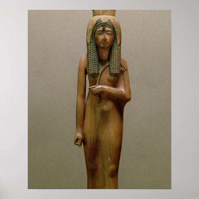 The divine queen Ahmose Nefertari (painted wood) Poster (Front)