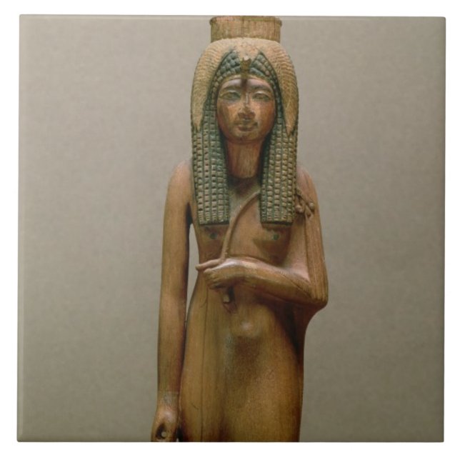 The divine queen Ahmose Nefertari (painted wood) Tile (Front)