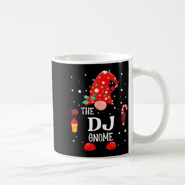 The Dj Gnome Matching Family Christmas Gnome Pajam Coffee Mug (Right)