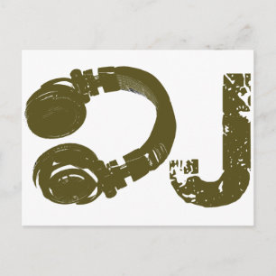 The DJ list Postcard