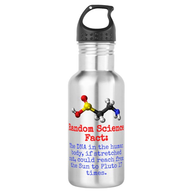 The DNA In The Human Body - Science Fact 532 Ml Water Bottle (Front)