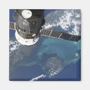 The docked Progress 22 spacecraft Magnet