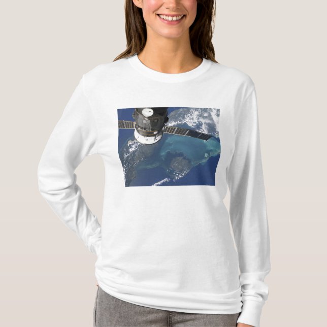 The docked Progress 22 spacecraft T-Shirt (Front)